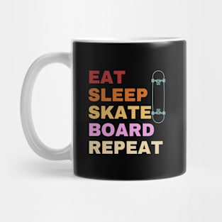 Eat Sleep Skateboard Repeat Mug